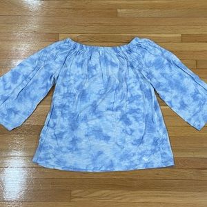 Off-the-shoulder girl’s blouse